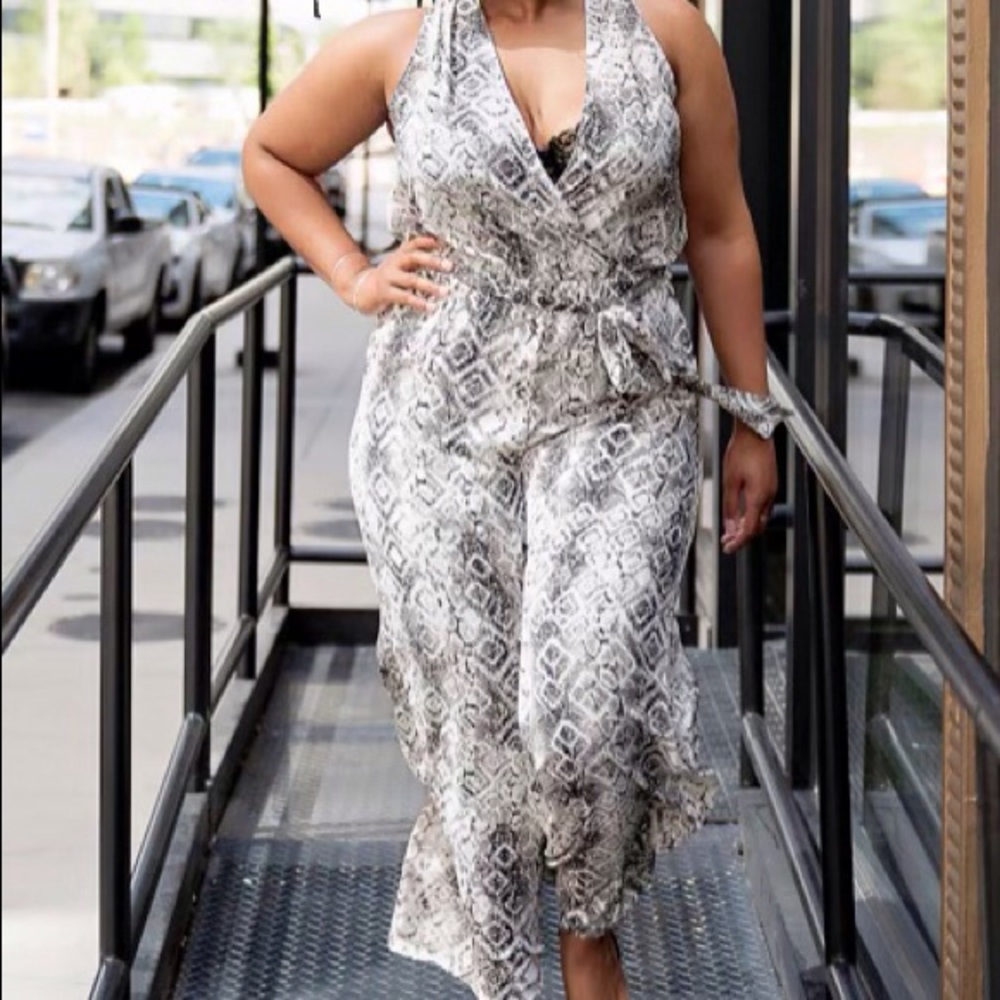 Snake print jumper